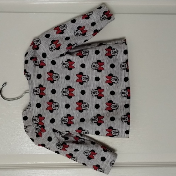 Disney baby Minnie Mouse printed snap down fleece top 6/9 months NWOT - Picture 3 of 6